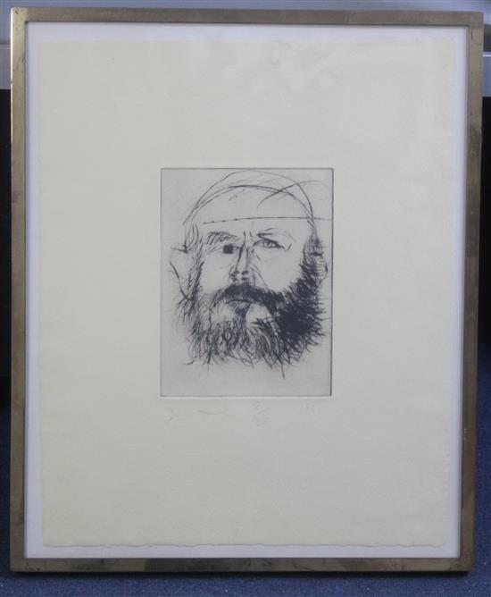 Jim Dine (1935-) Self Portraits, 17.5 x 14.5in.